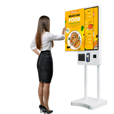 LX8031 Touch Screen Hotel Self-Service Payment Terminal Kiosk Floor Standing & Wall Mount for Retail Store with SDK Function