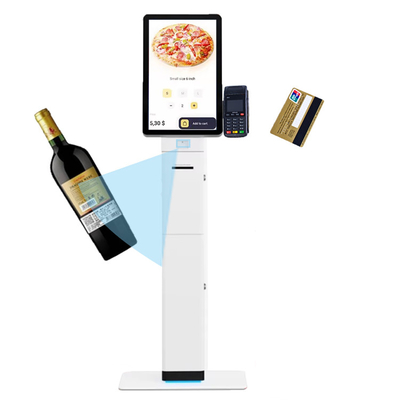 23.6 32 Inch Interactive Self-Service Payment Kiosk Automatic Touch Screen Machine for Restaurant Self-Ordering SDK Function