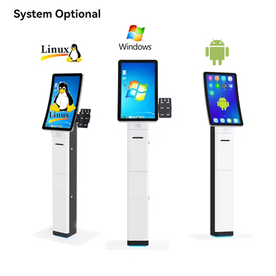 23.6 32 Inch Interactive Self-Service Payment Kiosk Automatic Touch Screen Machine for Restaurant Self-Ordering SDK Function