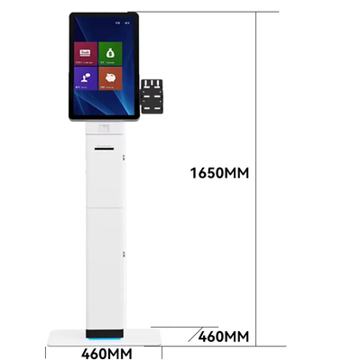 23.6 32 Inch Interactive Self-Service Payment Kiosk Automatic Touch Screen Machine for Restaurant Self-Ordering SDK Function