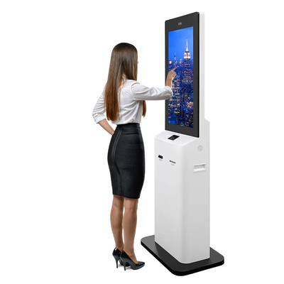 21.5 Inch  Floor Standing Touch Screen Sim Card Lottery Self Service Vending Checkin Payment Terminal Kiosk