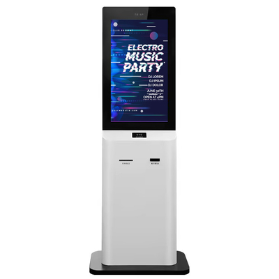 21.5 Inch  Floor Standing Touch Screen Sim Card Lottery Self Service Vending Checkin Payment Terminal Kiosk