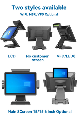 Android/windows 15 " +9.7 Dual-screen Touch POS All-in-one Machine Touch Screens Point of Sale Cash Register