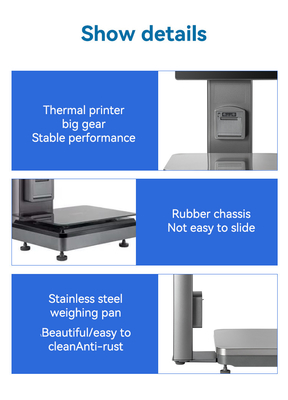 Supermarket Cashier System PC Scale Touch Screen Electronic Cashier Scale