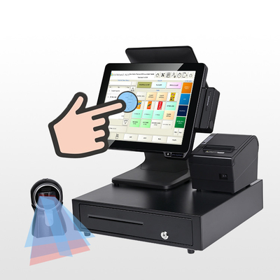 All in One Adjustable Restaurant Pos Payment Touch Screen Pos Terminal Ticketing System Supermarket