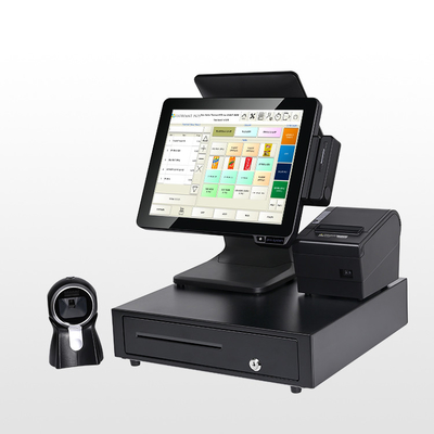All in One Adjustable Restaurant Pos Payment Touch Screen Pos Terminal Ticketing System Supermarket