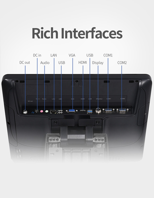 All in One Adjustable Restaurant Pos Payment Touch Screen Pos Terminal Ticketing System Supermarket