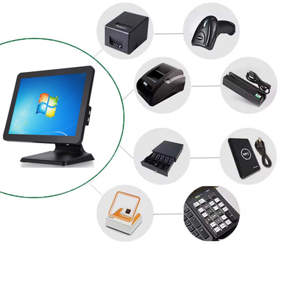 LX1502 Electronic Cash Register Lcd Touch Screen Display Register Pos Thermal Pos Receipt Point of Sale Systems