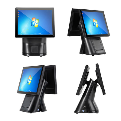15.6" Pos System OEM ODM Cash Register Cashier with Printer 16+2G All in One Pos Capacitive Touch Screen Machine for Hotel