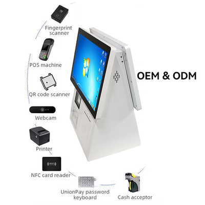 Customizable Metal All in One Electronic Supermarket Aibao Cash Register with Metal Stand