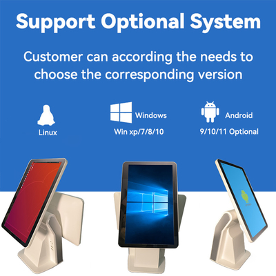 15.6Inch Desktop Kiosk Popular Design for Bank Queue Management Touch Screen POS Ordering Payment Kiosk