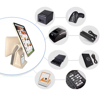 15.6Inch Desktop Kiosk Popular Design for Bank Queue Management Touch Screen POS Ordering Payment Kiosk