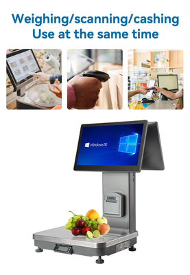 Digital Weighing AI PC Scale with Printer with Windows Cash Register POS Machine