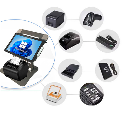Portable Android lottery POS system handheld Contactless Mobile payment POS terminal with built in printer