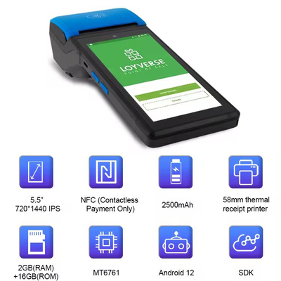 Handhold Electronic Card Payment Methods Chip Visa Card Payment POS Systems Mini POS Device for Supermarket