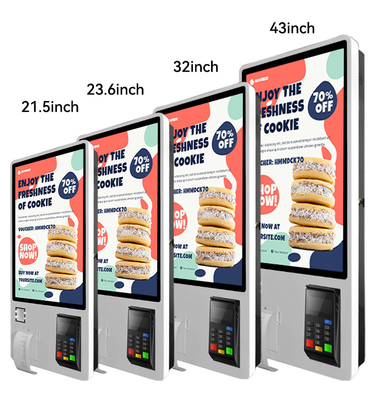LX8031 Touch Screen Hotel Self-Service Payment Terminal Kiosk Floor Standing & Wall Mount for Retail Store with SDK Function
