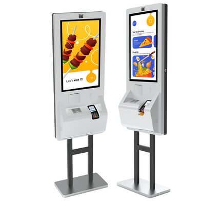 2024 New Hotel Automatic Ordering Payment Terminal Kiosk Touch Screen Floor Stand for Retail Shop with SDK Function