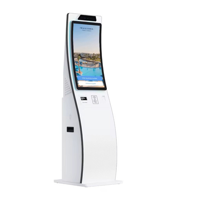 Full Viewing Angle Surved HD Display Touch Screen 23.6' Portrait/landscape Mode Self Ordering Electronic Payment Kiosk SDK