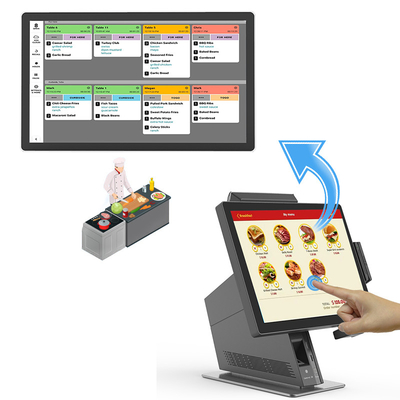 Restaurant Digital Menu Ordering Ticketing Token Kiosk Solution Electronic Queuing Machine Queue Ticket Number Display System